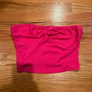 SHEIN pink tube top with knot size medium
